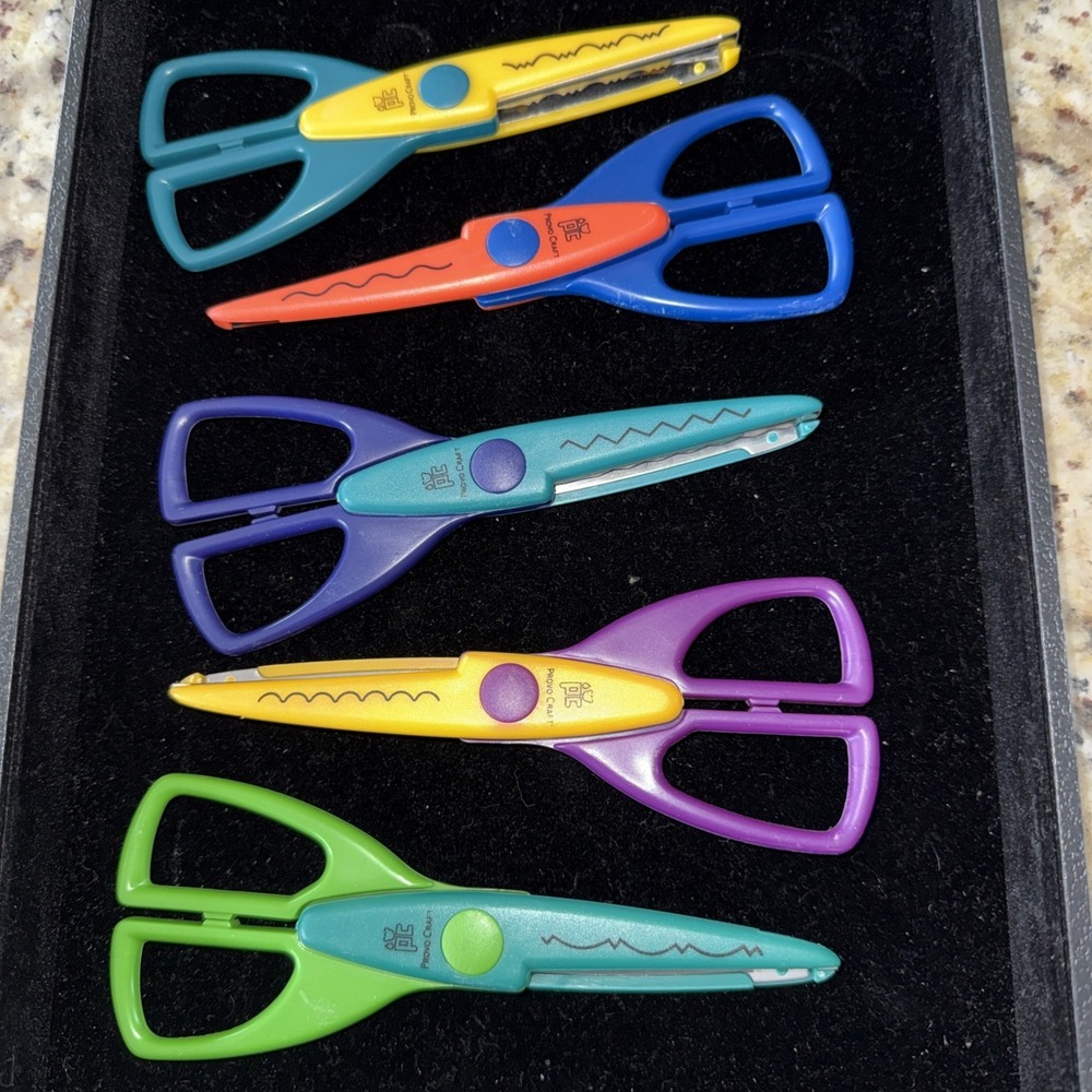 ProvoCraft Decorative Edge Scissors Lot 5 Paper Edging Wavelet Legacy Ridge 5569